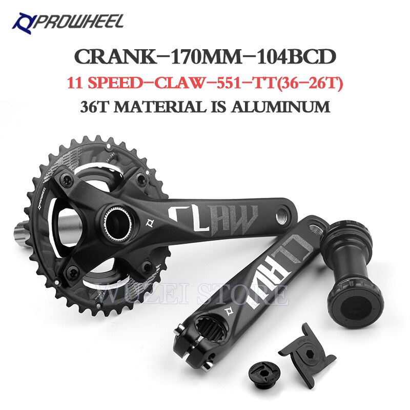 Kugghjul 10/11 hastighet mtb cykel vevsats 36-26t 42-32-24t 170mm cykel vev ihåliga tandplatta cykel vevsats kedjehjul grupp