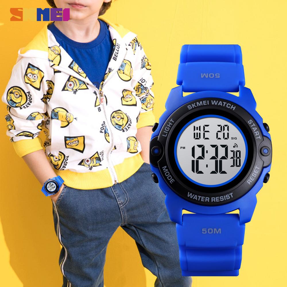 SKMEI Digitale Jungen freundlicher Uhren Zeit Chrono freundlicher Uhr Wasserdicht Camo Sport Stunde Uhr Junge Teenager Armbanduhren
