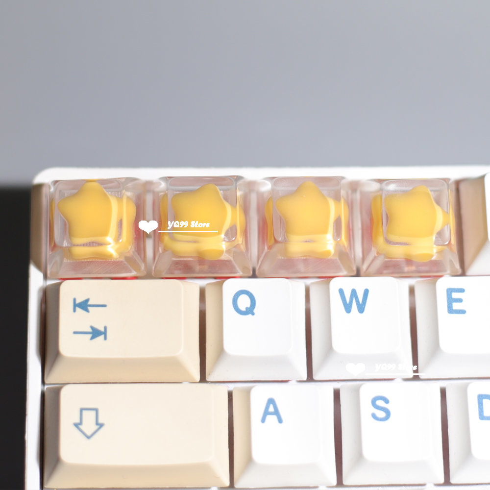 keycaps Voor mechanisch toetsenbord Game Backlit Keycap meisje schattig cadeau ESC Key Transparante cartoon persoonlijkheid Keycap Cherry MX Axis: Roze