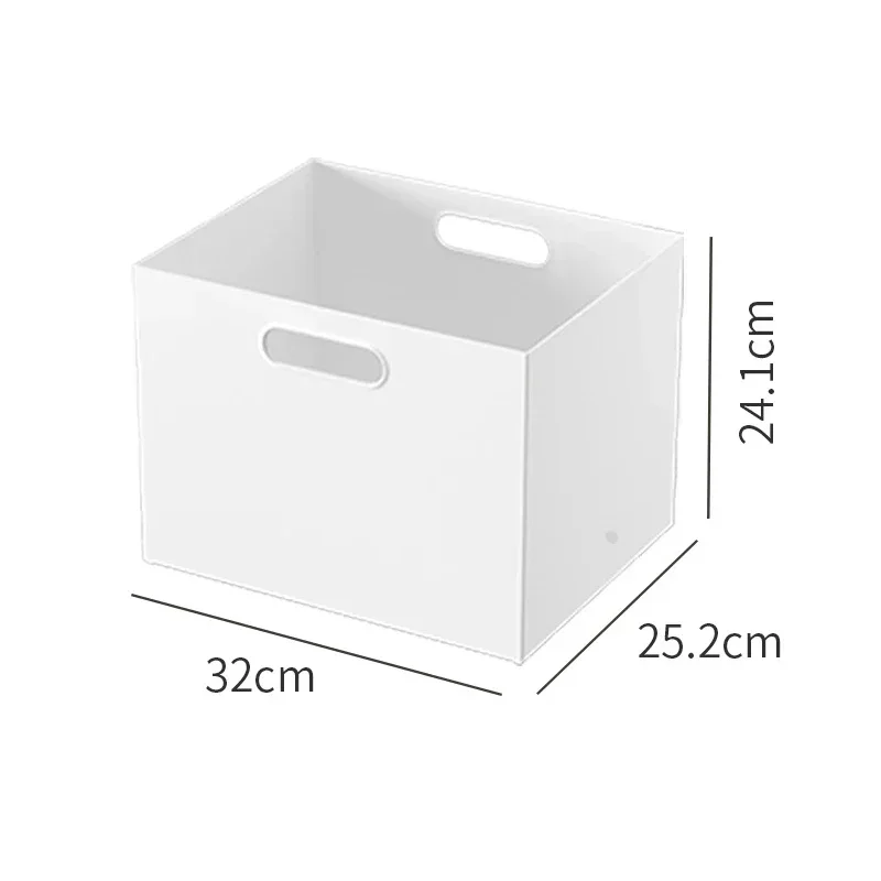 Cesta de almacenamiento de archivos de oficina, gabinete de almacenamiento, organizador de almacenamiento de escritorio para el hogar, adecuado para múltiples escenarios, caja de plástico para juguetes y aperitivos: Negro