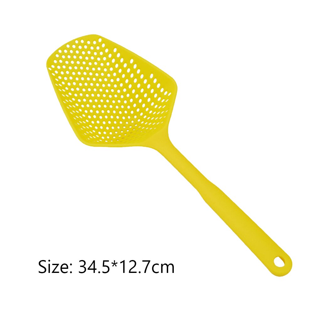 Zeef Zuignap Keuken Tool No-Stok Afvoer Colanders Schop Theepot Lekkende Lepel Keuken Koken Levert: Geel
