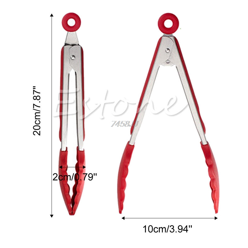 BBQ Tools Barbecue Cooking Tools BBQ Grill Utensils Outdoor Plastic Silicone Stainless Steel Tongs Kitchen Gadgets