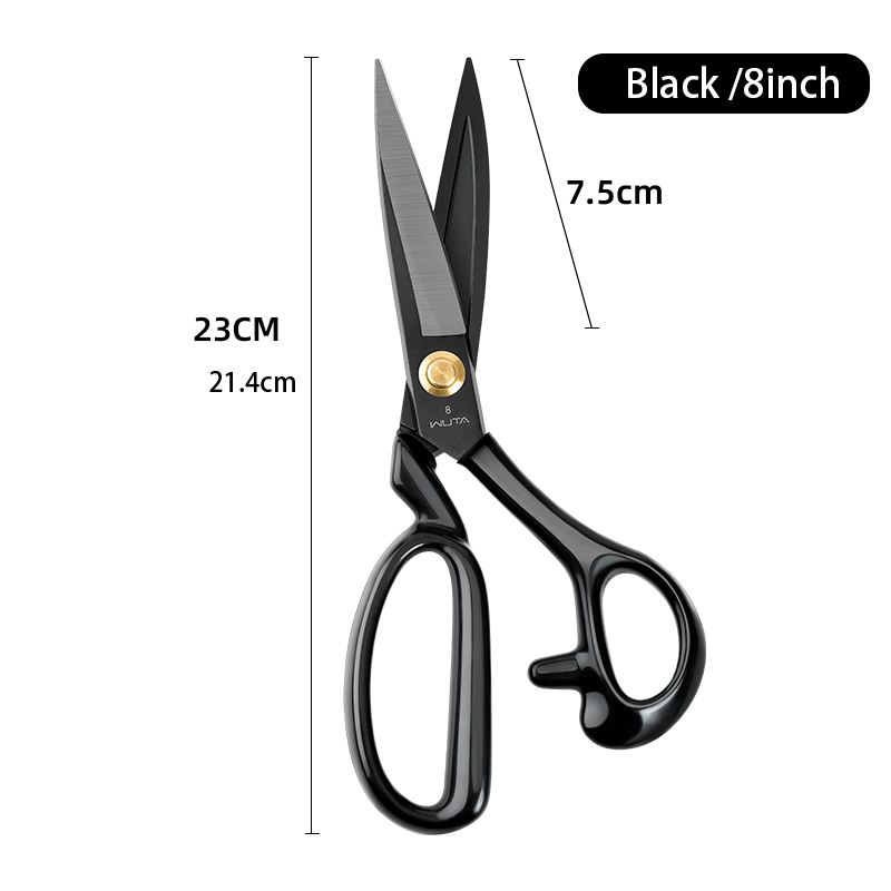 WUTA-Tijeras profesionales para cortar cuero, tijeras de Metal de alta resistencia, tijeras de costura, herramientas de artesanía, herramientas para cuero: Verde claro