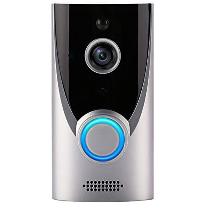 Hd Draadloze Wifi Smart Video Intercom Deurbel Camera Visuele Intercom Ip Deurbel Pir Bewegingsdetectie Deurbel Zilver: Default Title