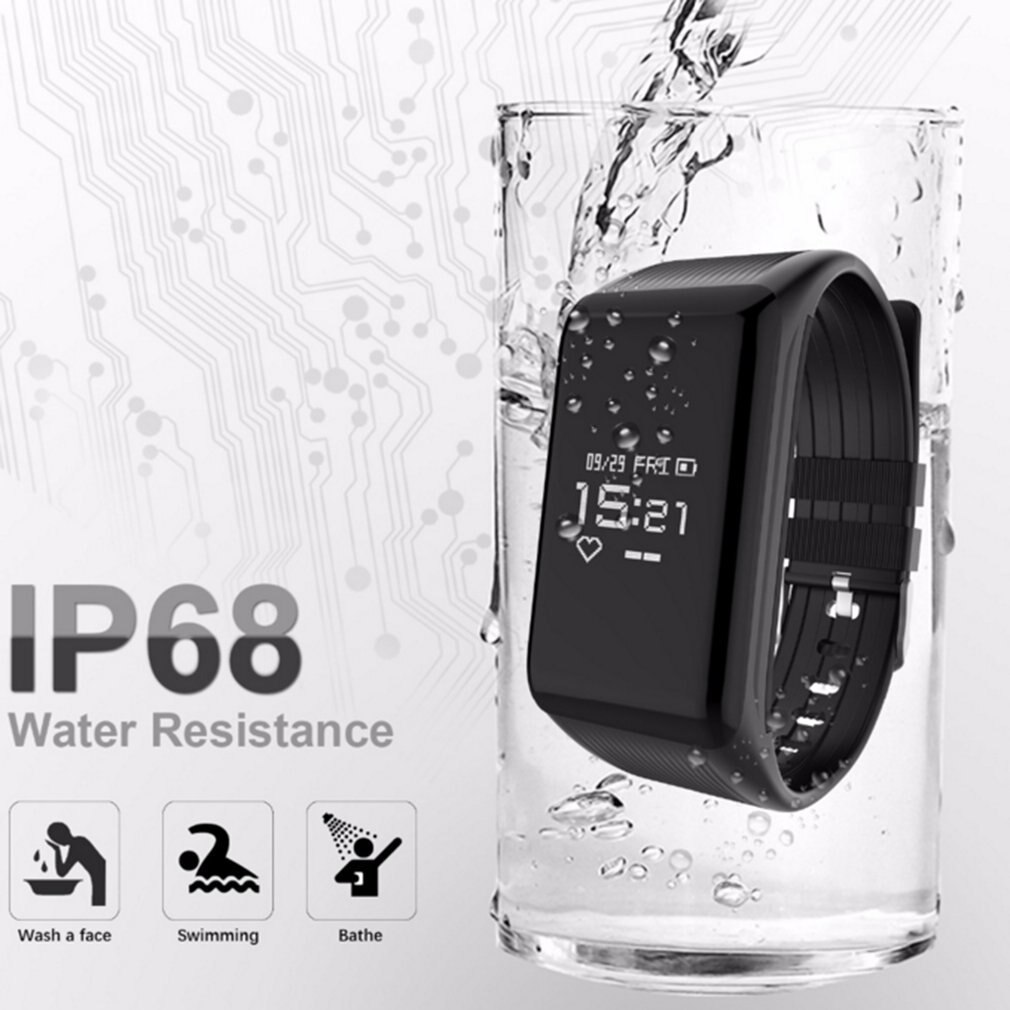 Modieuze Smart Armband Outdoor Smart Horloge Waterdicht K1 Smartwatch Lichtgewicht Hartslag Horloge