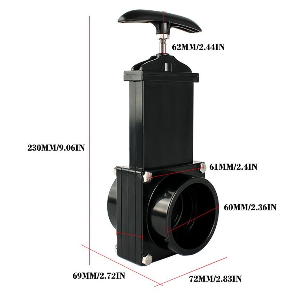 Practical Drain sewer drain valve replaced with sealed 50mm RV blowdown valve 50mmr sewage drain valve