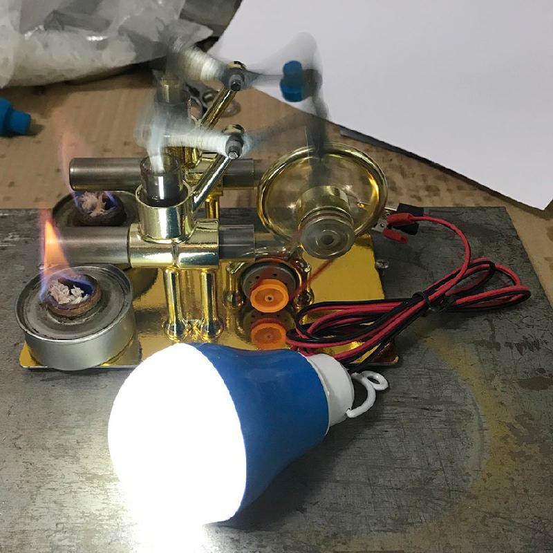 Stirling motor balance motor motor model varme damp uddannelse diy model håndværk opdagelse generator generator tilbehør
