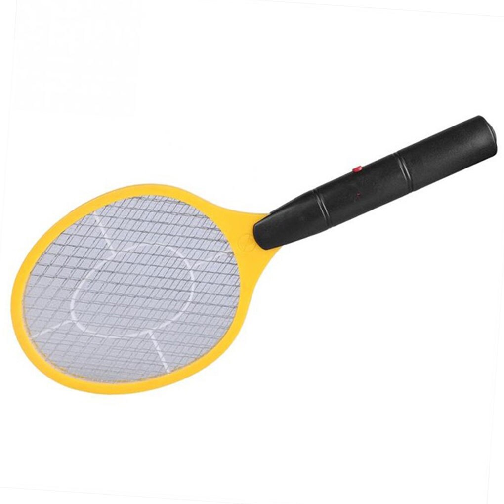 Triple Netten Huis Vliegenmepper Elektrische Ongediertebestrijder Bug Zapper Racket Draadloze Lange Handvat: NO.4