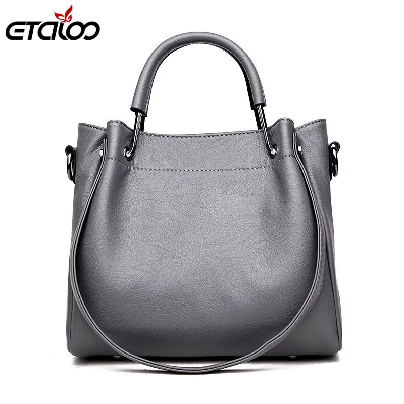 Women Style Handbag Female Luxury Chains Bags Sequined Zipper Messenger Bag PU Leather Tote: Gray