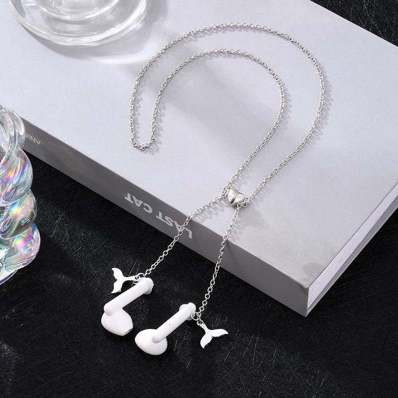 Draadloze Oortelefoon Lanyard Hangende Hals Anti Verloren Ketting Metalen Kettinghouder Riem Lanyard Koord String Voor Airpods 1 2 3 Pro: Olive
