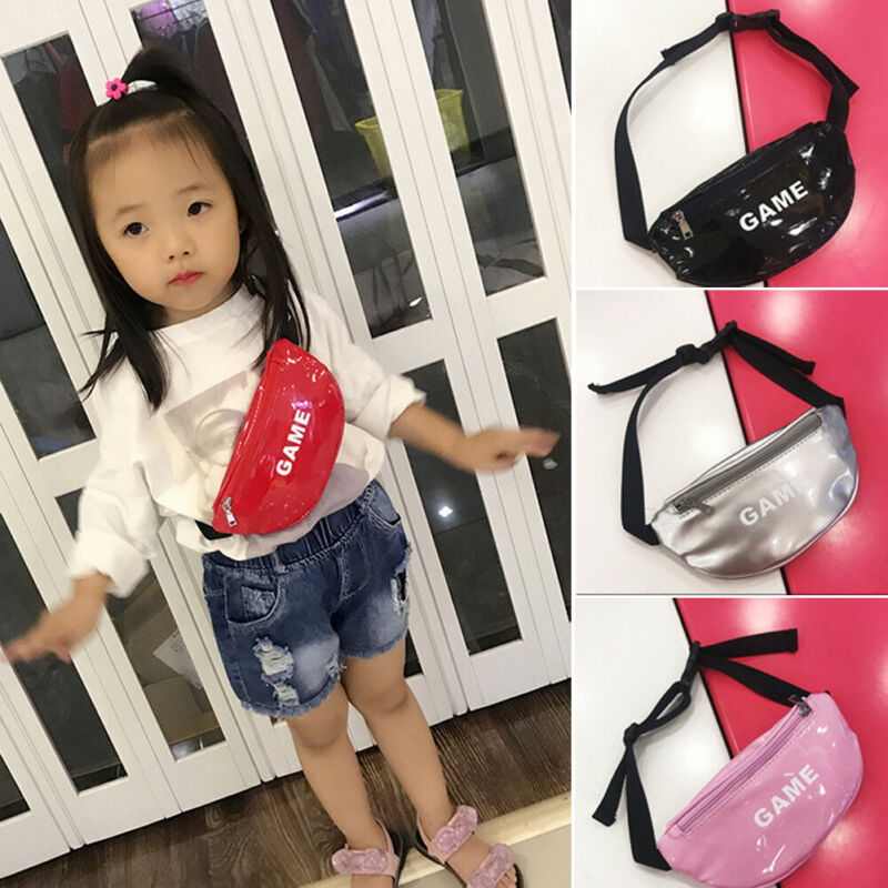 Kinder Mädchen Leder Taille Fanny-Pack Gürtel Geld Beutel Hüfte Geldbörse Satchel Brust Tasche