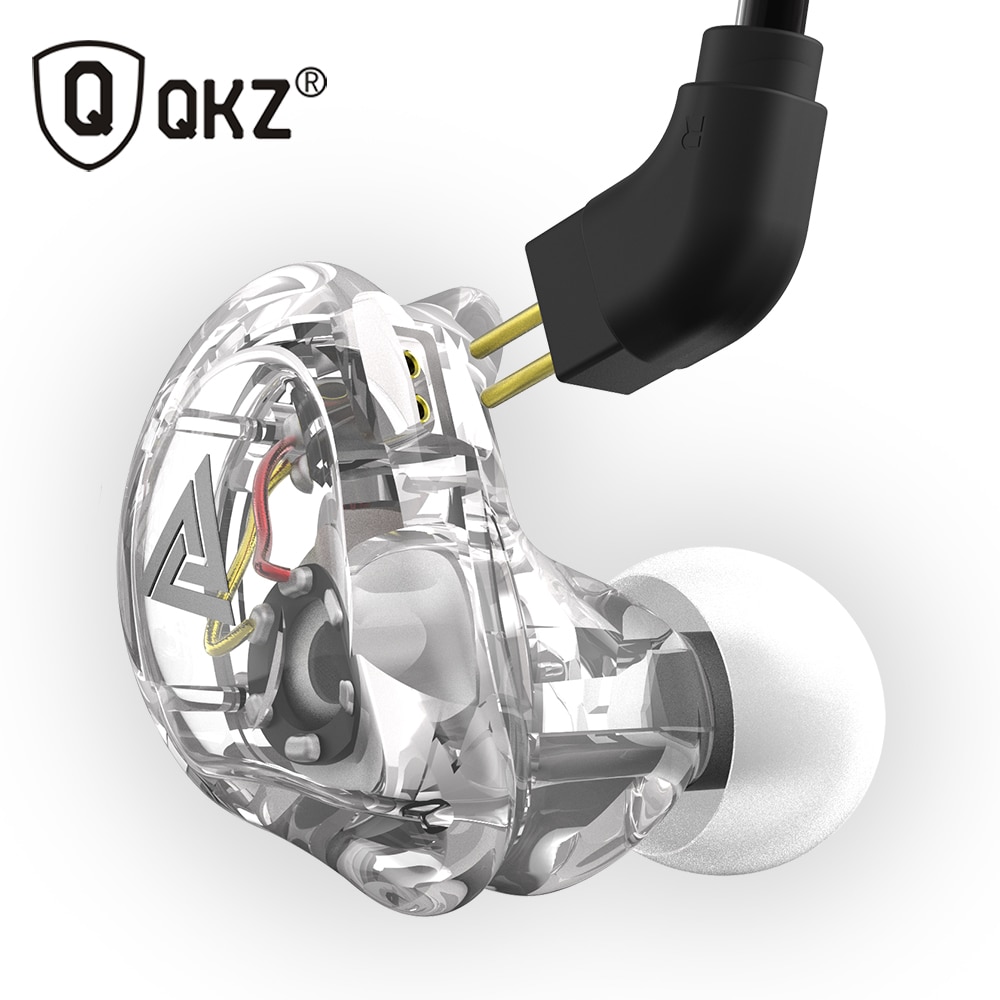 QKZ VK1 4DD In Ear Oortelefoon HIFI DJ Monito Running Sport Oortelefoon Hybrid Headset Bas Oordopjes Met Microfoon Vervangen kabel