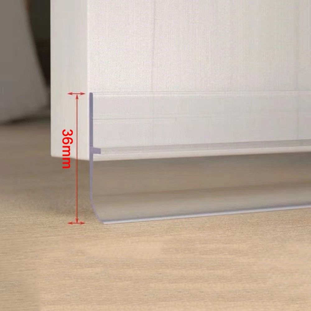 Pvc Deur Bodem Afdichting Strip Zelfklevende Deur Raam Tochtstrip Afdichting Strips Stopper Deur Afdichting Anti-Koude Gap Blokker: Dark Gray
