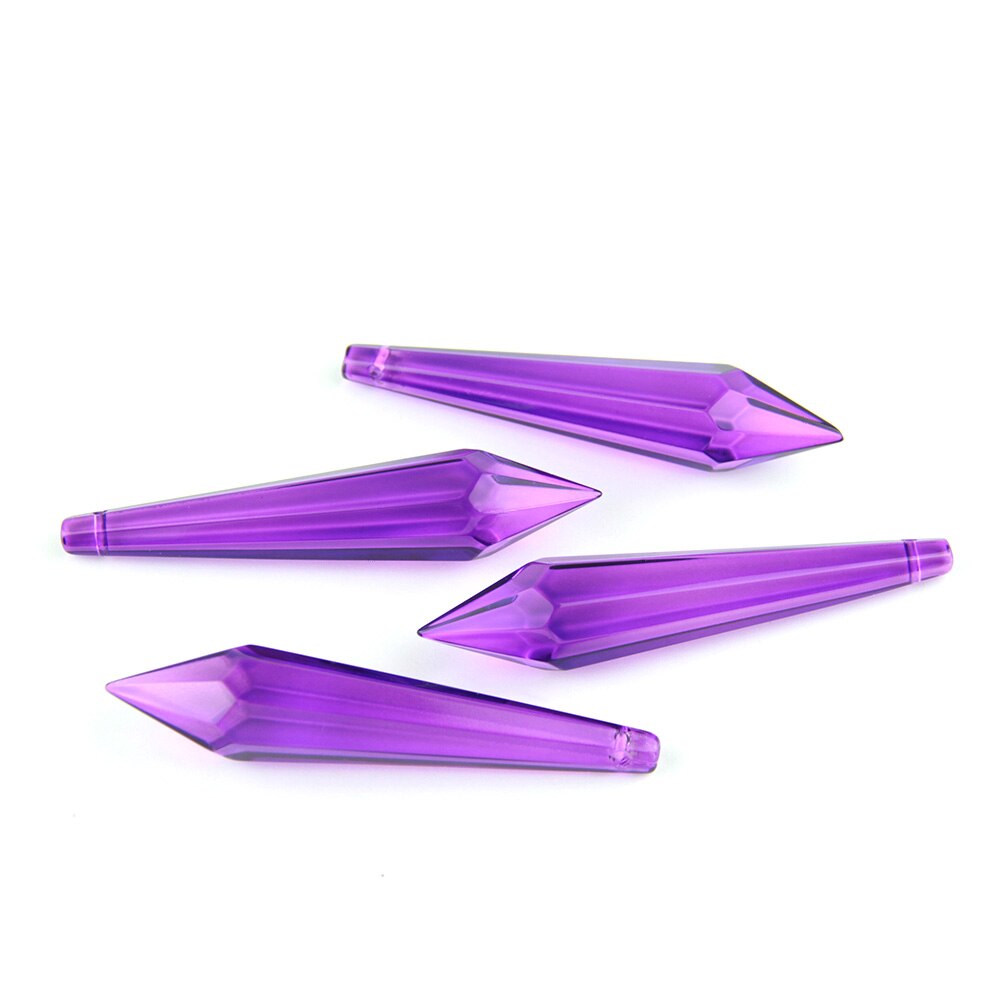 38 Mm/63 Mm/76 Mm 10 Pcs/50 Pcs/200 Pcs Kleurrijke Crystal Glas U Prisma Kroonluchter Onderdelen Voor Thuis Straat Verlichting Decoratie