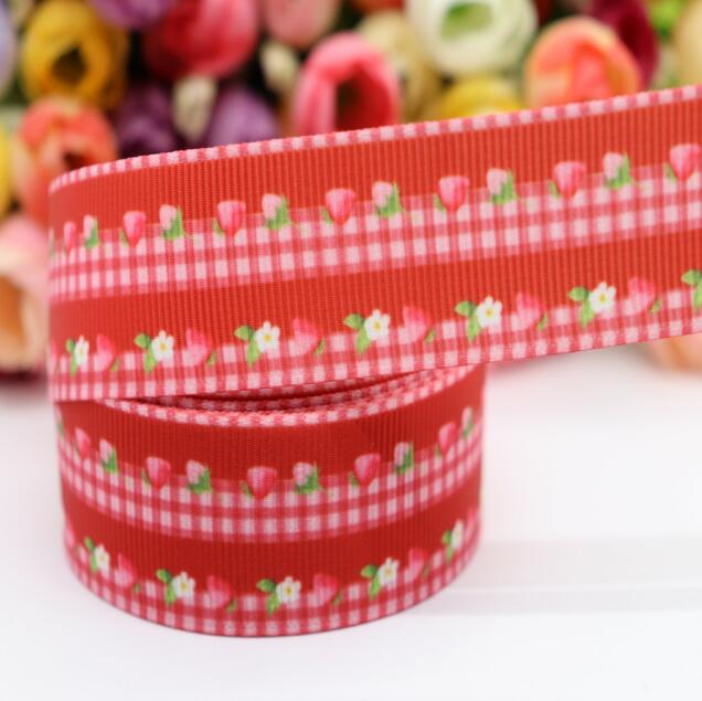 10 Yards Grosgrain Lint Aardbei/Cake Gedrukt Lint 1 "25 MM Voor Hair Bows DIY Ambachten Handgemaakte Accessoires m19041001: 7