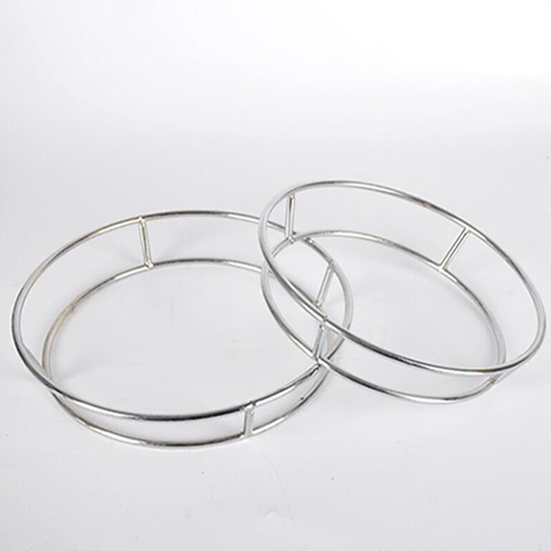 Rejilla para Wok grande y gruesa, estante redondo de acero inoxidable para el hogar, doble aislamiento, antiescaldado, herramientas de cocina