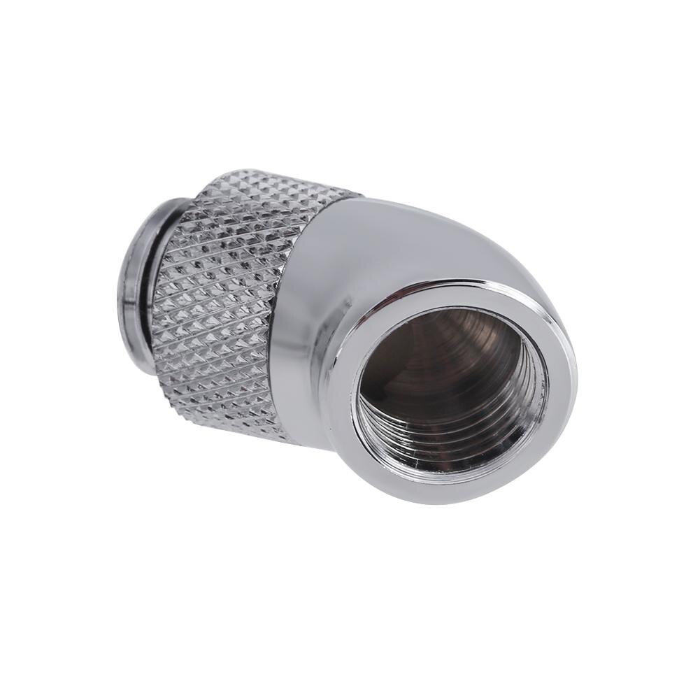 G1/4 Screw Thread 45 Degree Elbow Rotatable Fitting Connector Joint Fitting for Computer Water Cooling Patrs