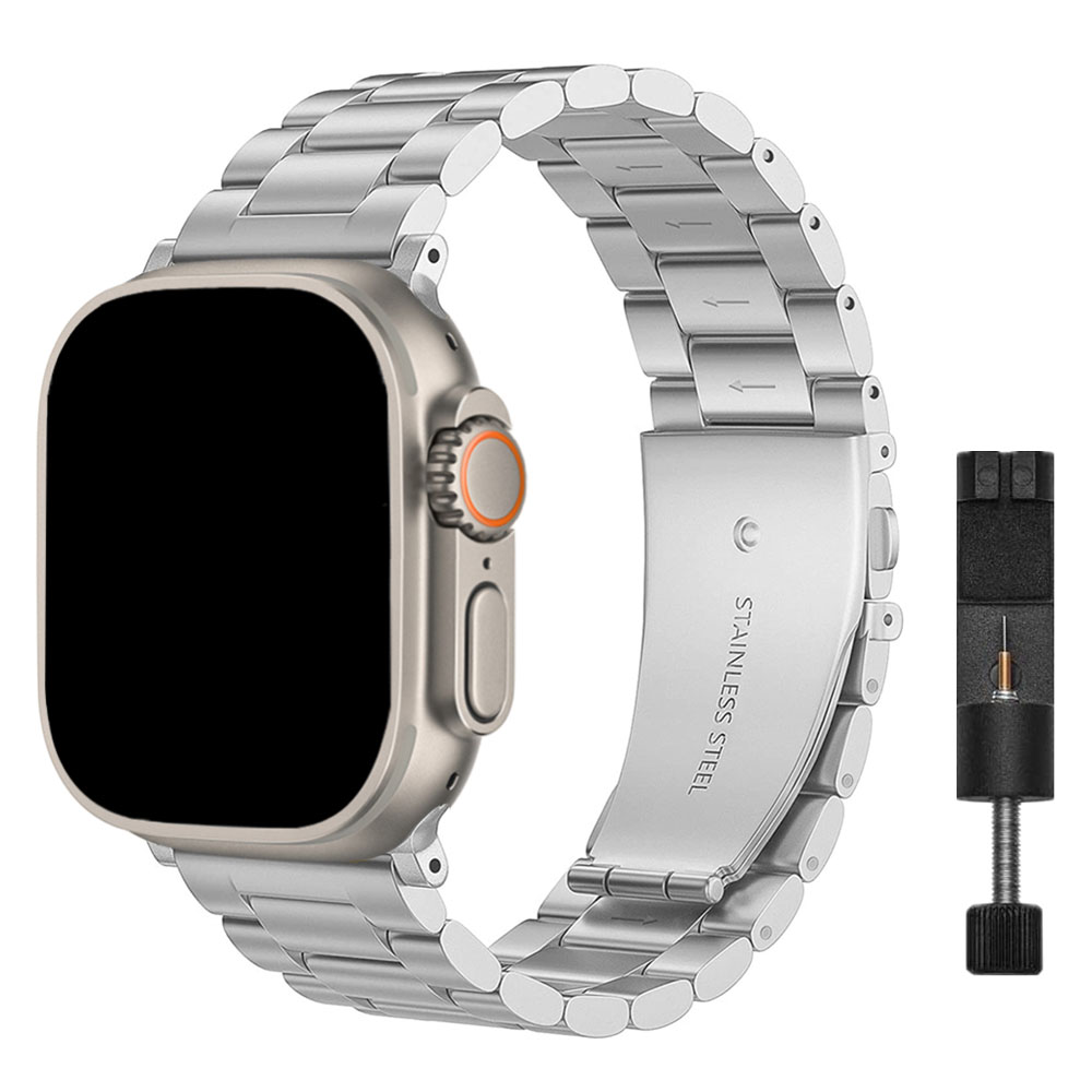 Roestvrijstalen Band Voor Apple Horlogeband 49Mm 44Mm 40Mm 42Mm 38Mm 41Mm Horlogeband Iwatch Serie 3 Se 6 7 Ultra 8 45Mm: Beige / 14mm