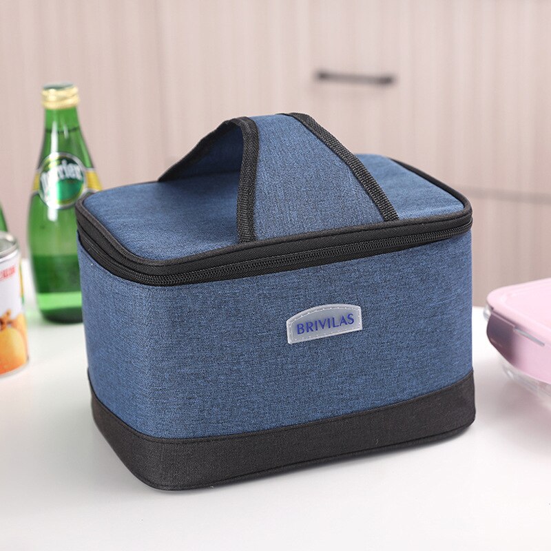 Verse Koeler Tassen Grote Capaciteit Waterdichte Oxford Draagbare Rits Thermische Lunch Tassen Voor Vrouwen Lunchbox Tote Picknick Voedsel Zakken