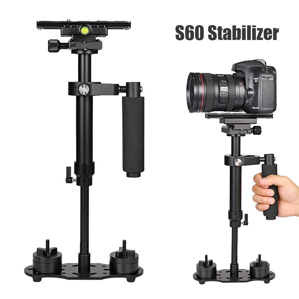 Draagbare S60 Mini Handheld Stabilizer Anti-Shake Video Camera Steady Head Camera Houder Digitale Camera Mount Voor Dslr