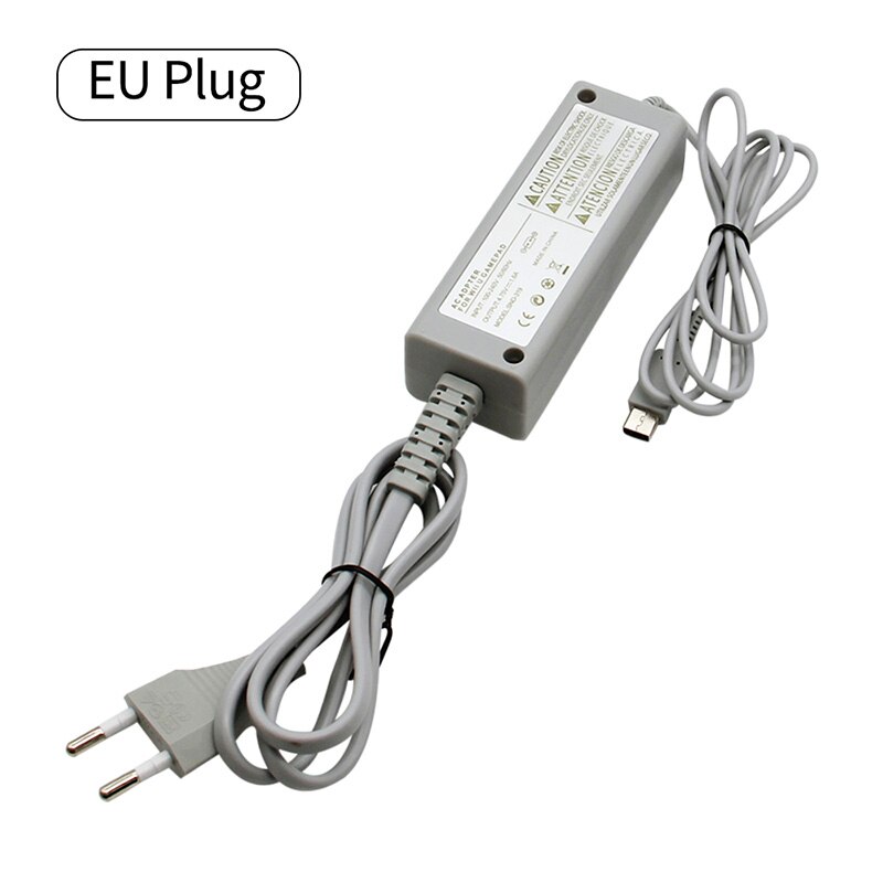 US/EU Plug 100-240V Home Wall Power Supply AC Charger Adapter for Nintendo WiiU Pad Wii U Gamepad Controller joypad: EU