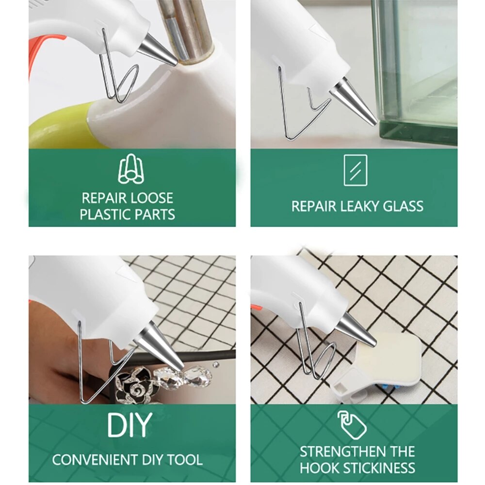 Traumat Glue Gun With Bullets Metal Mini Industrial Heat Exchanger Thermal Sealant Guns Melt Adhesive Tools For Home DIY