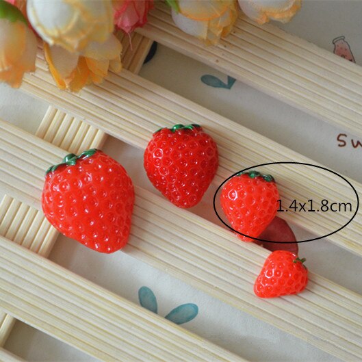 5Pcs Simulated Strawberry Filler Clear Fluffy Clay Mud Popular Children Toys Kids Lizun Slime DIY Kit Accessories Modeling Clay: 5