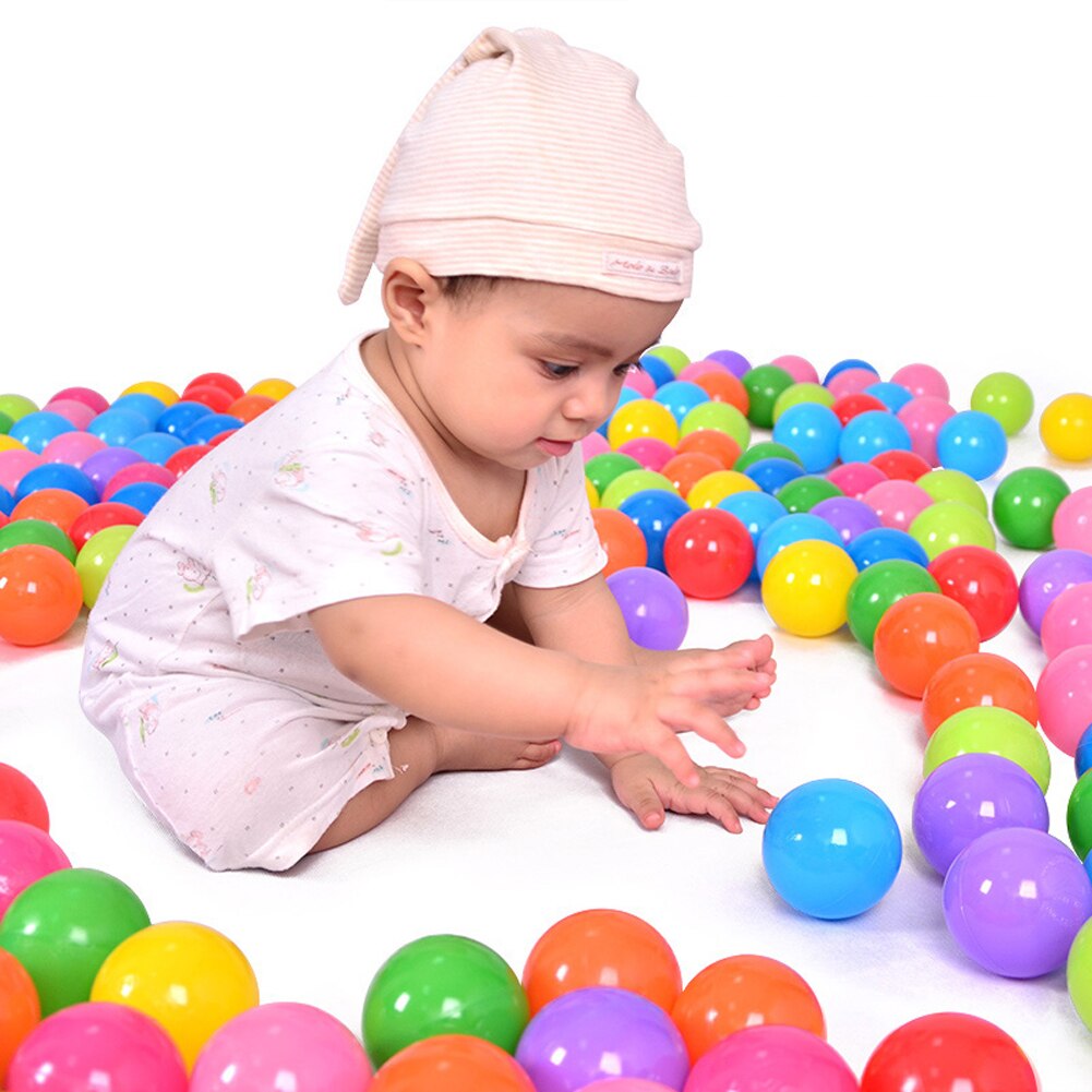 25 stuks /50 stuks milieuvriendelijke kleurrijke zachte plastic water zwembad oceaan bal baby grappige stress luchtbal buiten zwemmen leuk sport speelgoed