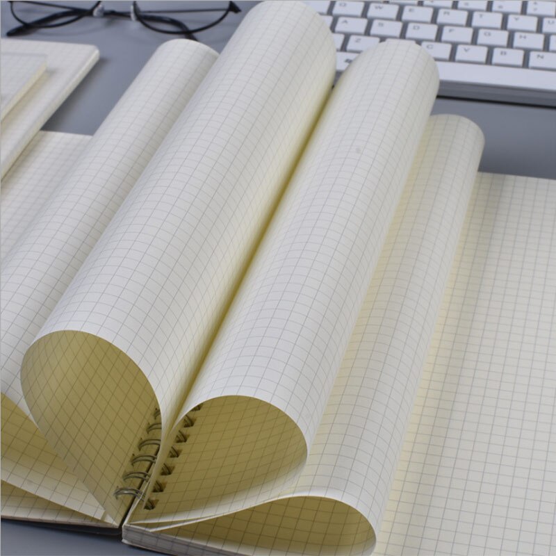80Sheets A5 A6 Grid Spiral Notebook Journal Diary Weekly Daily Planner Organizer Agenda Schedule Office School Daries Stationery
