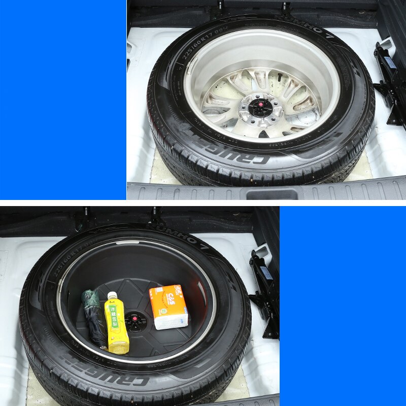 Trunk toolbox spare tire storage box change device box storage box car Accessories For Hyundai Tucson