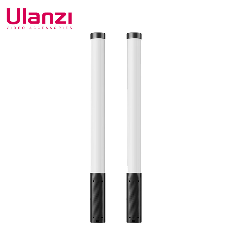 Ulanzi VL119 RGB tubo de luz LED de mano para vídeo varita de luz colorida CRI 95 + 2500K-9000K iluminación de estudio de fotografía: Negro