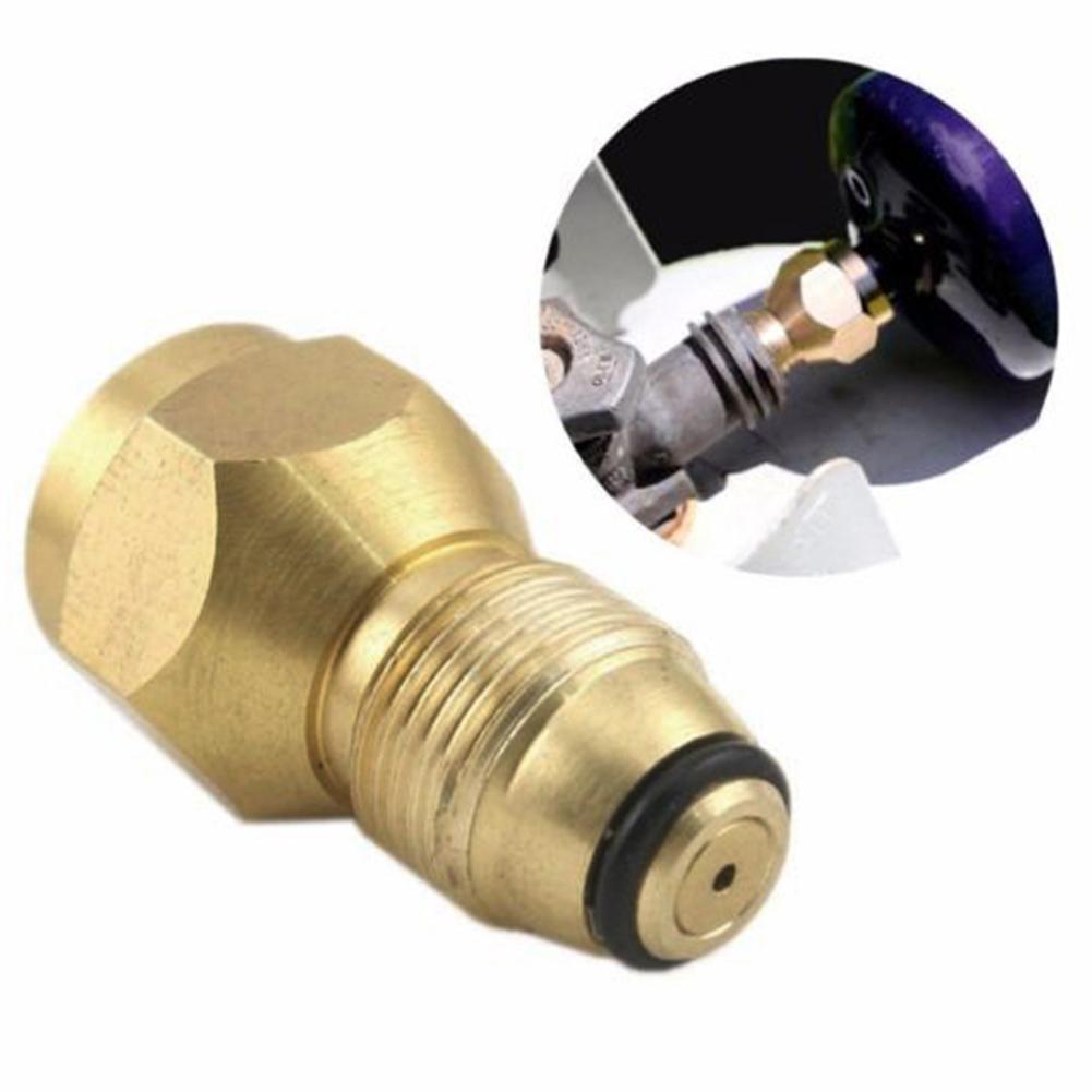 Outdoor Propane Refill Brass Adapter LP Gas 1 Lb Cylinder Tank Coupler Connector