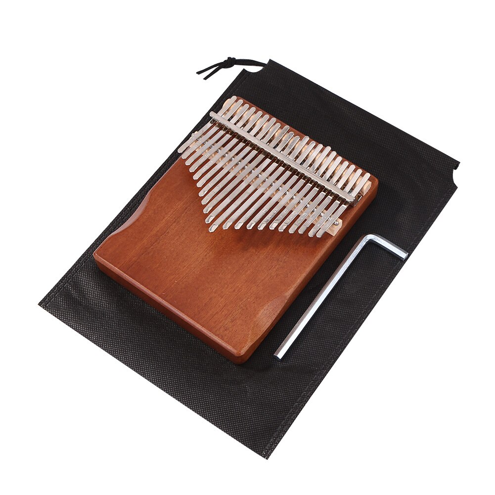 21 Keys Mahogany Wood Kalimba Thumb Finger Piano African Sanza Mbira with Tuning Tool Sheet Music Percussion Musical Instrument