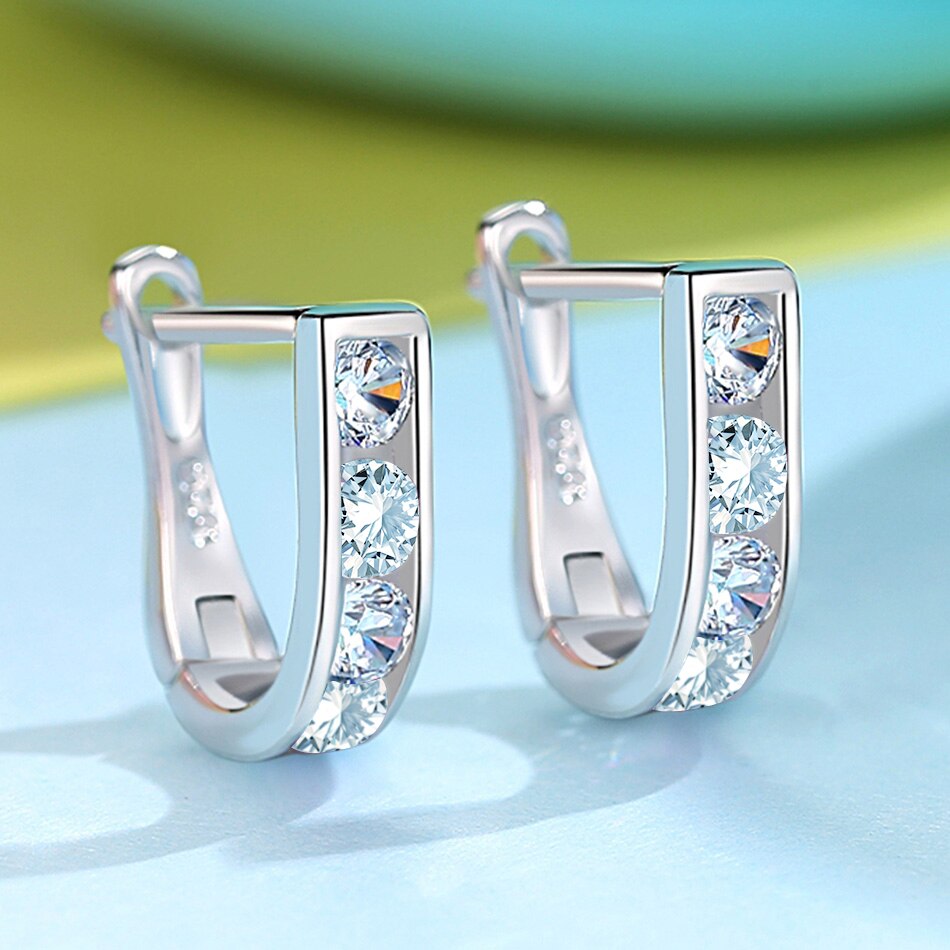 Belawang 925 sterling sølv søde søde blå krystal øreringe til baby pige børn øreringe børn piger dejlige smykker: Etye 3258