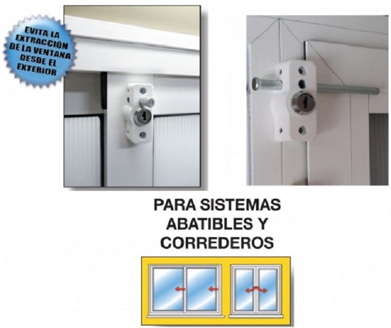 FERPASA CERRADURA VENTANA MULTILOCK BLANCA. Para todo tipo de ventanas, correderas y abatibles. Segura y Robusta.Seguridad Total