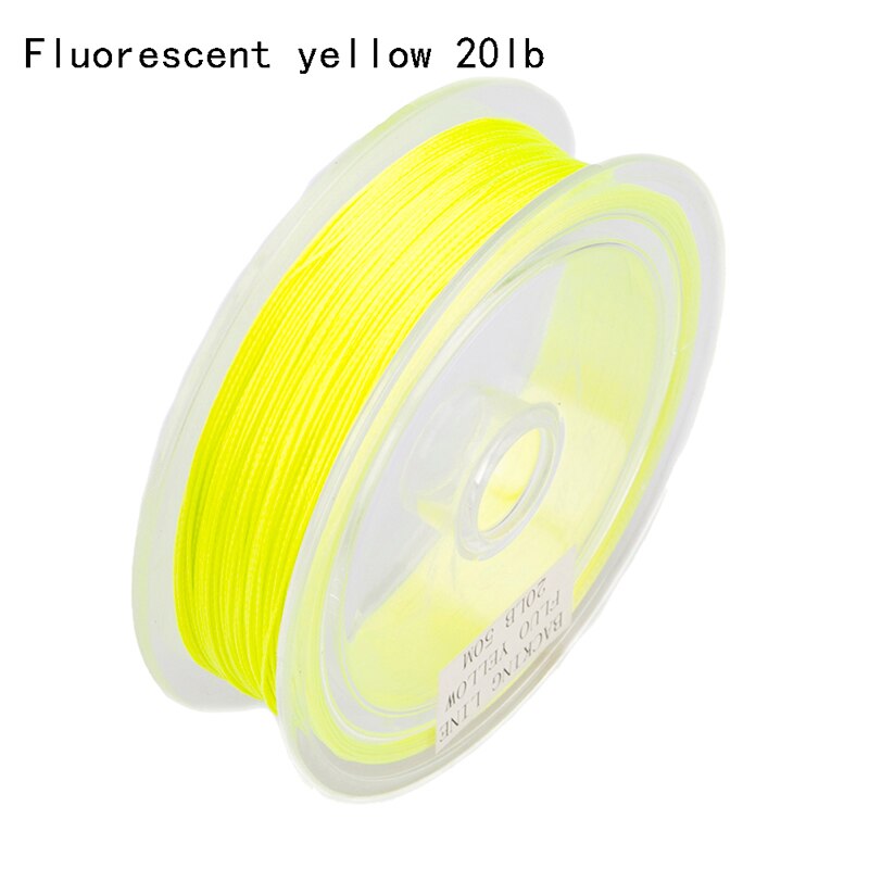 Vliegende Vissen Backing Lijn Vislijn 50M/54.7Yards Nylon 20/30LB Trekkracht Spare Draad Vis gear Pesca Soft Bescherm Handen