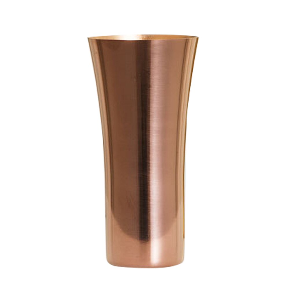 Nordic Style Copper-plated Golden Vase Stainless Steel Decorative Water Cup Flower Holder Vase Home Restaurant Decor: Rose Gold