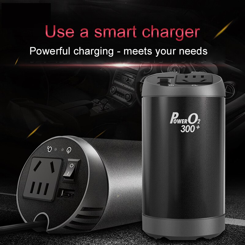 Onever 2 in 1 ren sinusbølge bil effekt inverter bil luftfilter 12v 220v inversor auto 230 volt spændingsomformer hurtig oplader