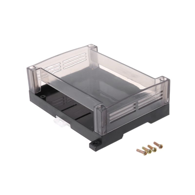Transparent Plastic Industrial Control Box Panel Enclosure Case Din Project Electronic DIY PCB