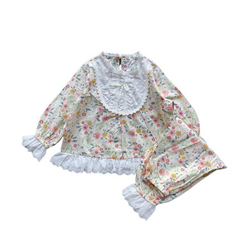 Milancel Lente Meisjes Nachtkleding Print O Hals Lange Mouwen Kinderen Pyjama: 2T