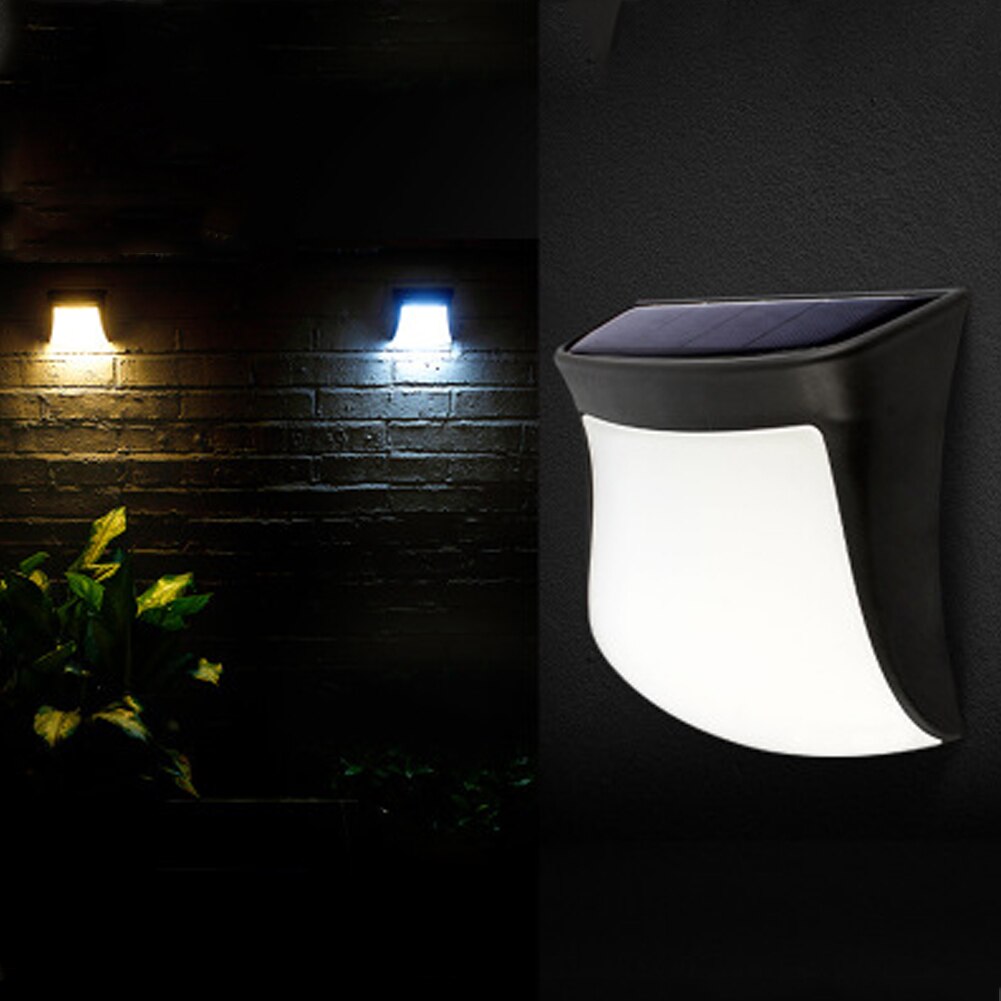 Hegn natlampe 1 stk udendørs pære lampe 3- led væglamper hjemme støvtæt solcelledrevet 2v 160ma væglamper praktisk
