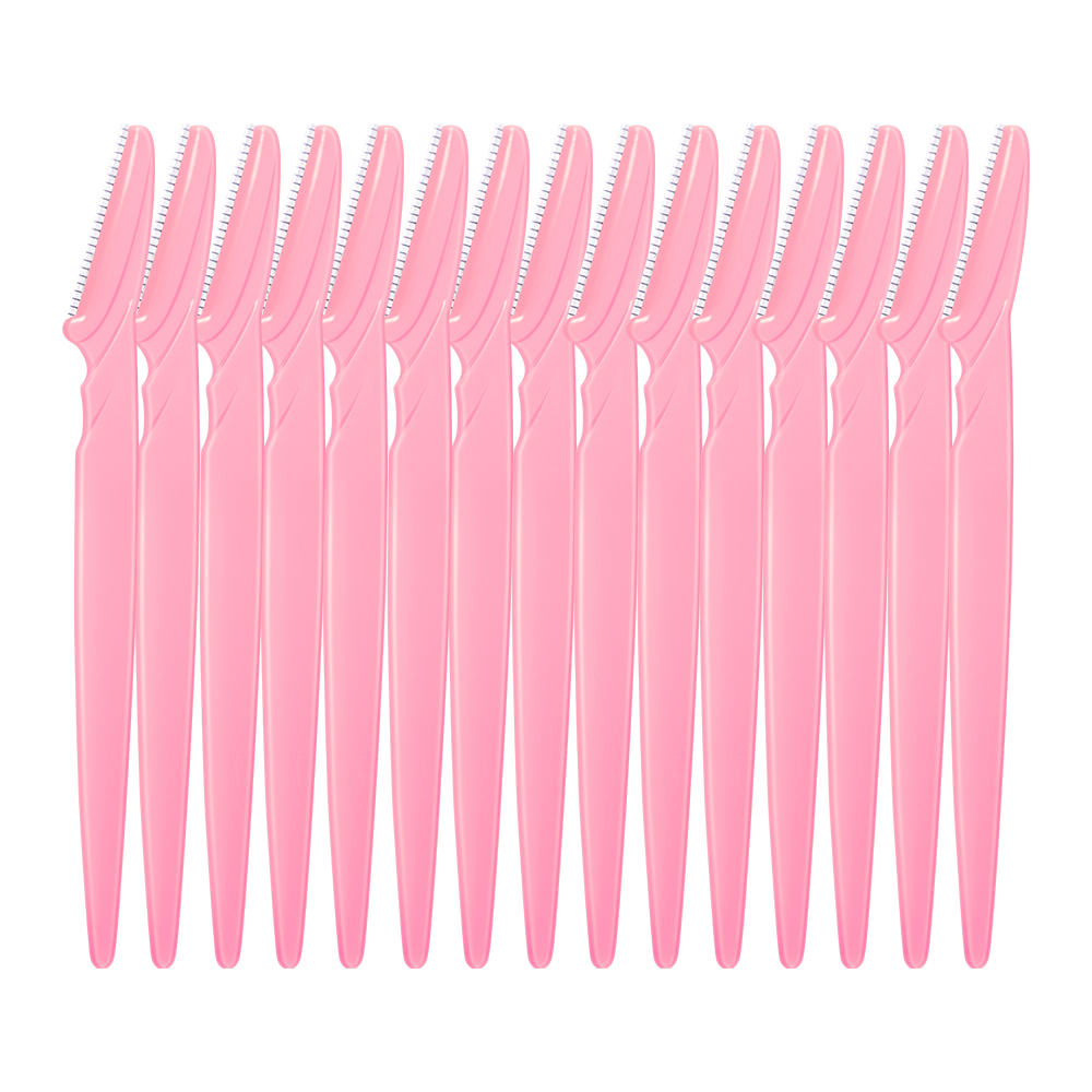 ANNAFRIS 5/10/15 Stuks Wenkbrauw Trimmer Blade Scheerapparaat Draagbare Gezicht Scheermes Ontharing Snijders Veiligheid vrouw Eye Brow Vormgeven Mes: Paars