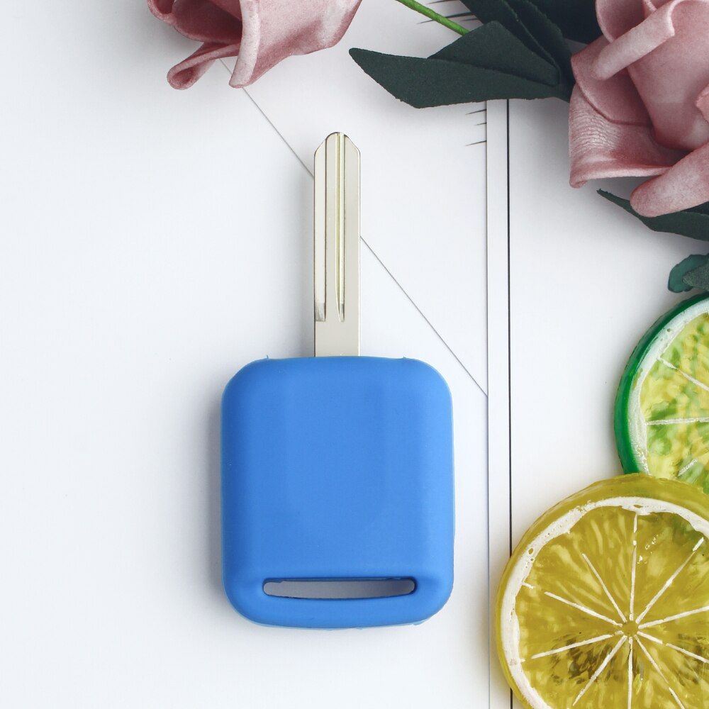 Dandkey siliconen sleutelhoes voor nissan qashqai micra navara almera note x-trail qashqai fob 2 knoppen afstandsbediening autosleutel styling