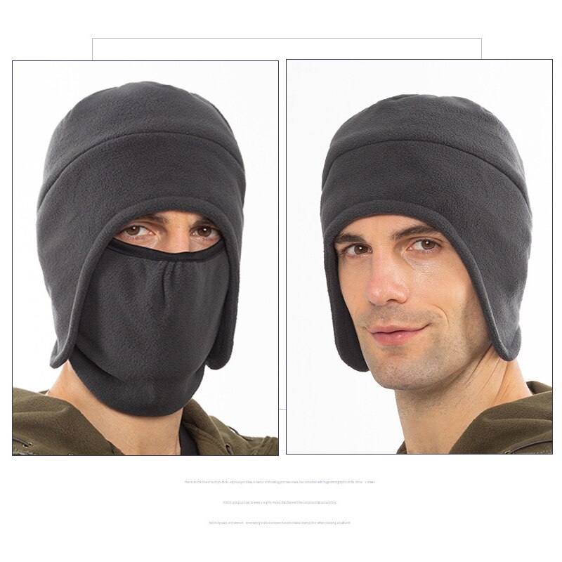 Mascarilla térmica multifunción para hombre, gorro polar grueso a prueba de viento para deportes de ciclismo, escalada, esquí, pesca