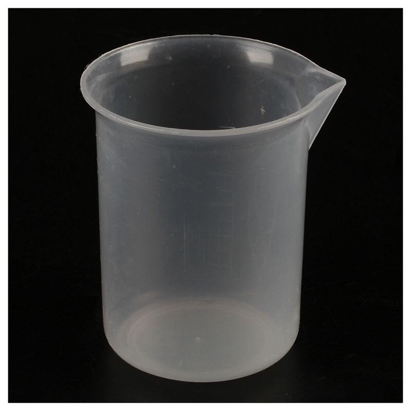 50mL clear plastic graduated measuring cup for biochemistry lab scale mug