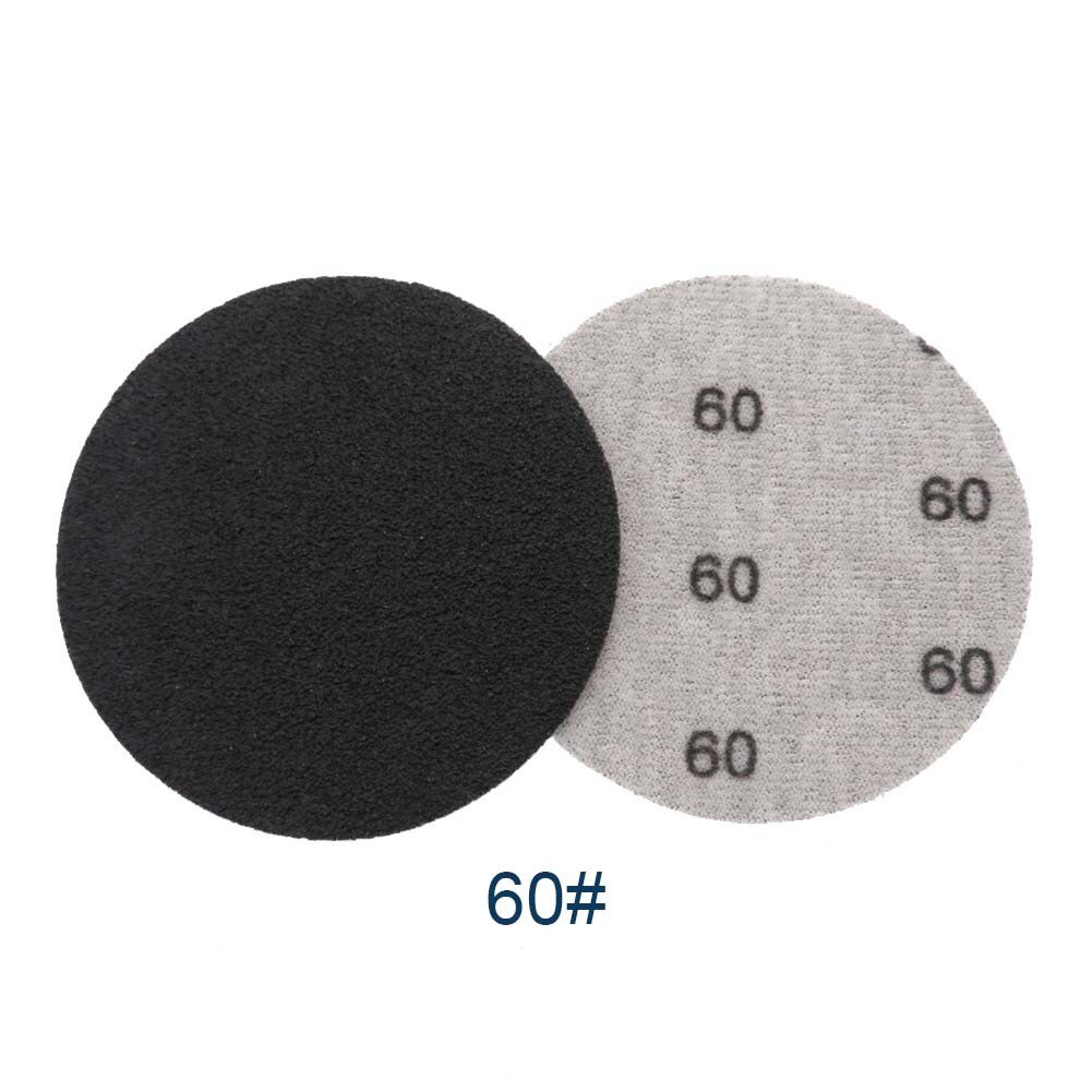 20pcs 3Inch 75mm Sandpaper Sanding Discs Silicon Carbide Hook And Loop Wet Dry Sandpaper 60/80/100/120/240/3000/4000/10000Grit