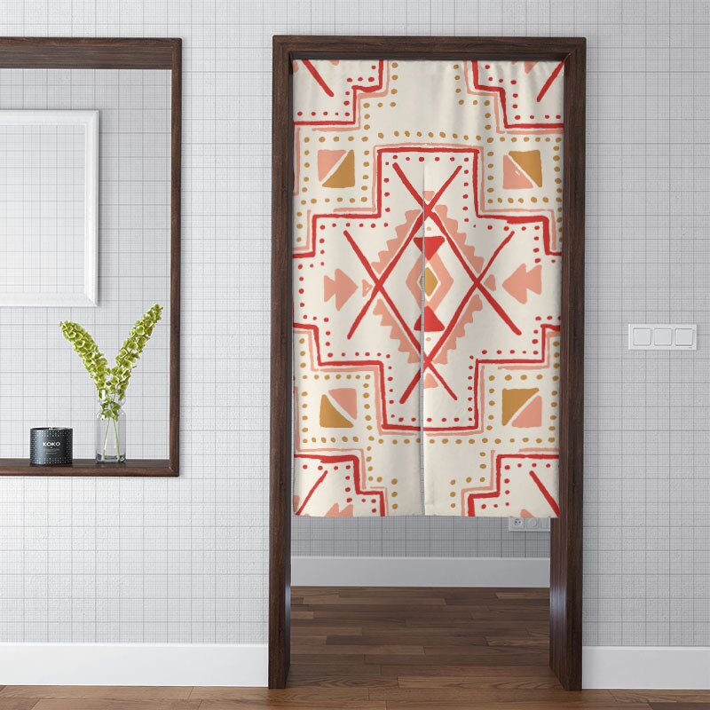Exotische bohemian gordijn roman keuken dikke verduisterende wandtapijt moderne kleurrijke artistieke schaduw badkamer toilet deuropening stof: Stijl 03