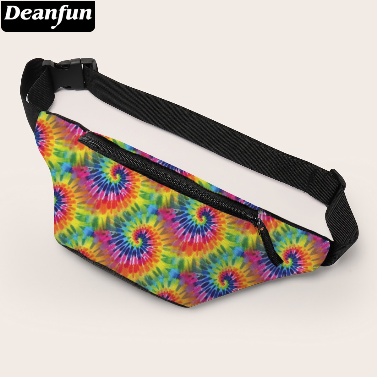 Deanfun fanny pack til kvinder farverige farverige mandala trykte talje taske 18057
