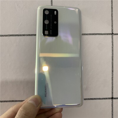 Originele Rear Terug Behuizing Deur Voor Huawei P40 Pro Glas Batterij Cover Voor P40 P 40 Back Cover Behuizing Vervanging onderdelen: Pro Ice White