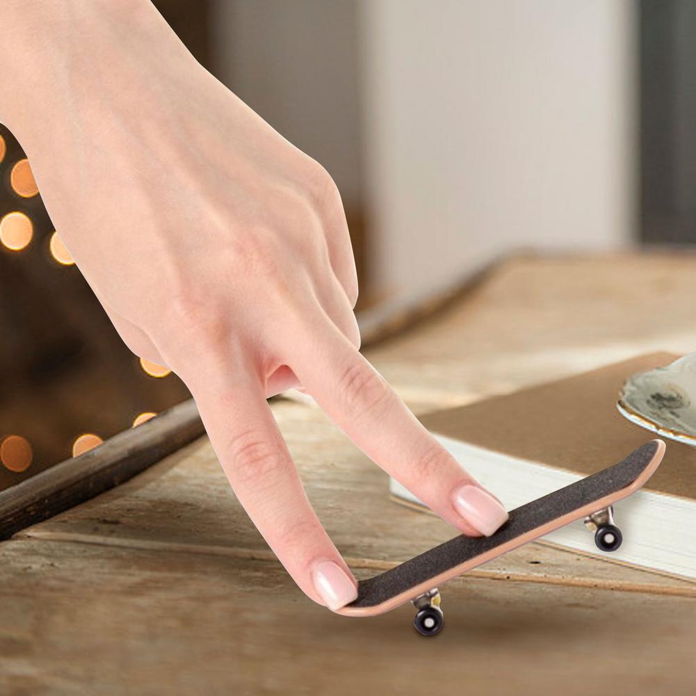Finger Skateboards Professional Mini Maple Wood Fingerboard - Light Blue Finger Skateboard Complete Set Mini Skateboards For Fingers
